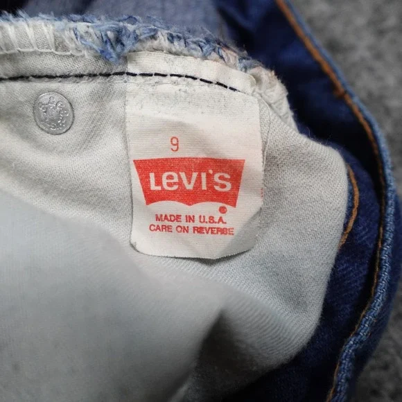 Vintage Levi's 17505 XX Jeans Womens 9 Blue High Rise Tapered Leg USA Made 27" - Picture 5 of 14